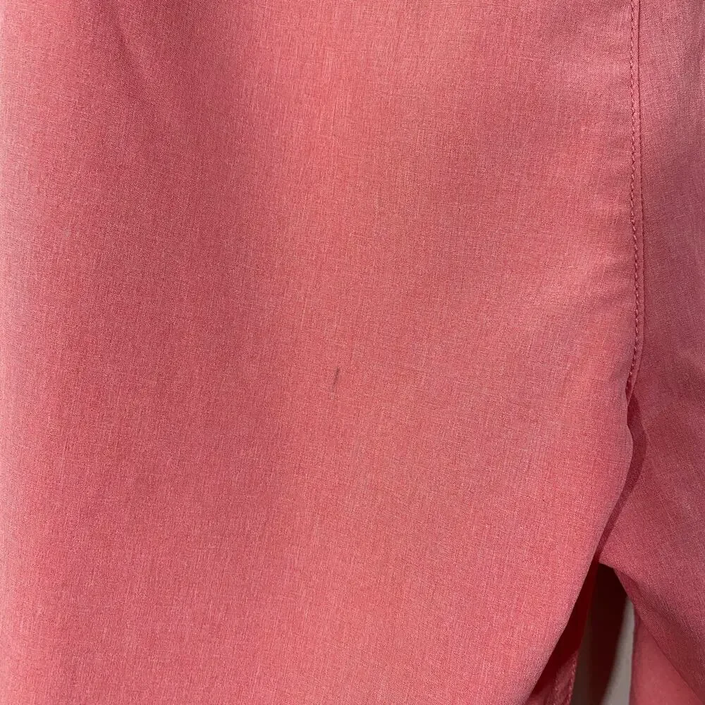 Vineyard Vines Men Pink Logo Patch Swim Trunk Size 32